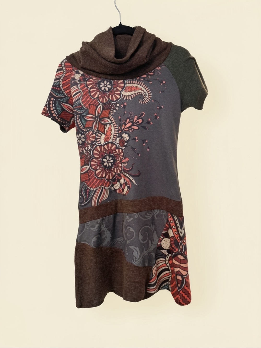 Y2K 2005 Smash! Patterned Sweater Mini Dress